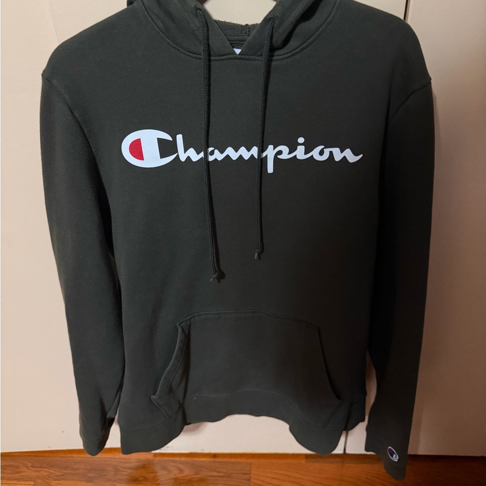 Champion Men's Dark Hoodie with Logo